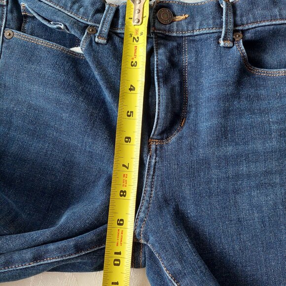 Banana Republic Premium Denim Mid-Rise Skinny Dark Wash, Women's 31 - Picture 7 of 8